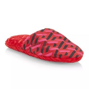 SOLD❗️NEW VersaceCanvas Logo Slippers (Size 8)